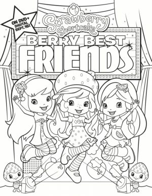 Fun Strawberry Shortcake Coloring Pages for Girls   09418