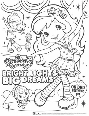 Fun Strawberry Shortcake Coloring Pages for Girls   27401