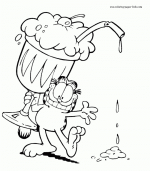 Garfield Coloring Pages for Toddlers   MHTS9