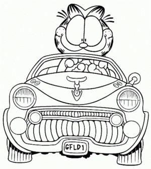Garfield Coloring Pages Free for Kids   IX63T