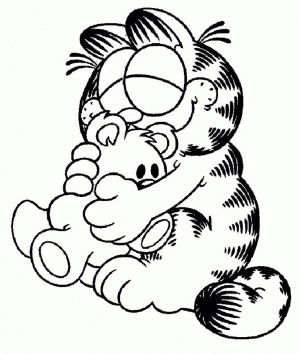 Garfield Coloring Pages Online Printable   B6QSA