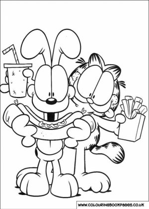 Garfield Coloring Pages to Print for Kids   Q1CIN