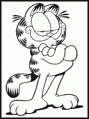 Garfield Coloring Pages to Print Online   625N6