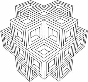 Geometric Coloring Pages Free Printable   30063