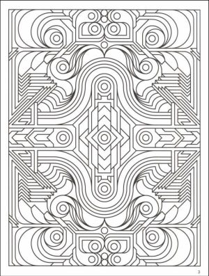 Geometric Coloring Pages Free Printable   30786