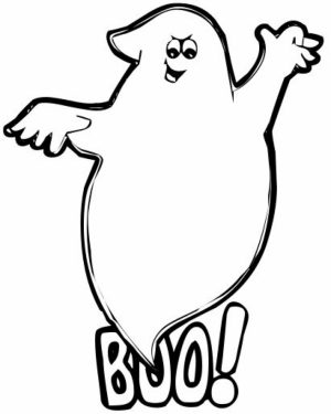 Ghost Coloring Pages Free Printable   51582