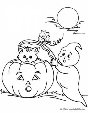 Ghost Coloring Pages Free Printable   9466