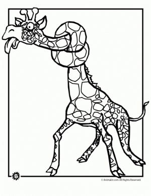 Giraffe Coloring Pages for Kids   75612