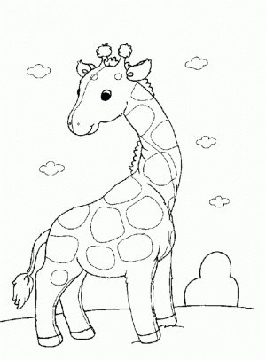 Giraffe Coloring Pages Free   31664