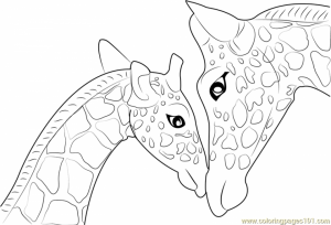 Giraffe Coloring Pages Free   74551