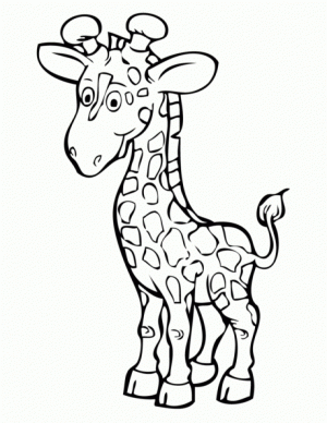 Giraffe Coloring Pages Printable   07416