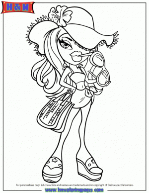Girls Coloring Pages of Bratz Dolls   4ace8
