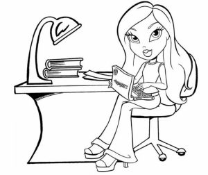 Girls Coloring Pages of Bratz Dolls   6cv59