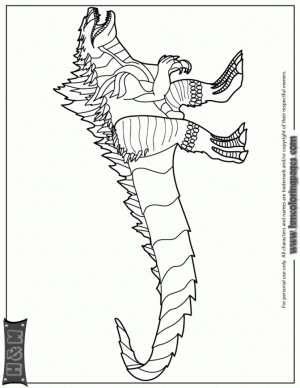 Godzilla Coloring Pages for Toddlers   xM7zV