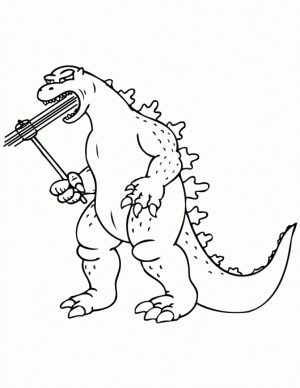 Godzilla Coloring Pages Printable for Kids   xi226
