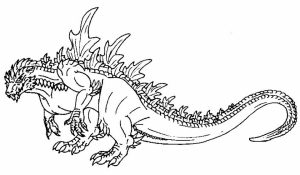 Godzilla Coloring Pages to Print for Kids   KIFps