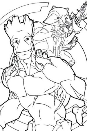 Guardians of the Galaxy All Characters Coloring Pages to Print   1625