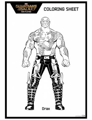 Guardians of the Galaxy All Characters Coloring Pages to Print   45701