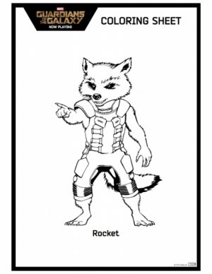 Guardians of the Galaxy Coloring Pages Printable   72611