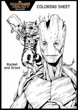 Guardians of the Galaxy Superheroes Coloring Pages Online   364801