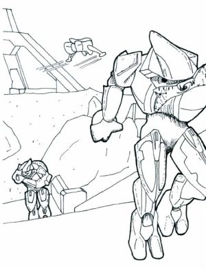 Halo Coloring Pages for Kids   318vb