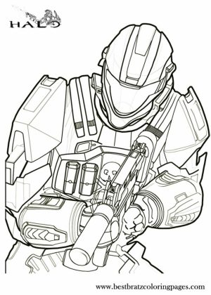 Halo Coloring Pages Free   671fg