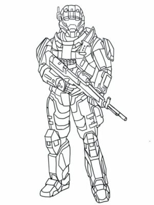Halo Coloring Pages Online   41726