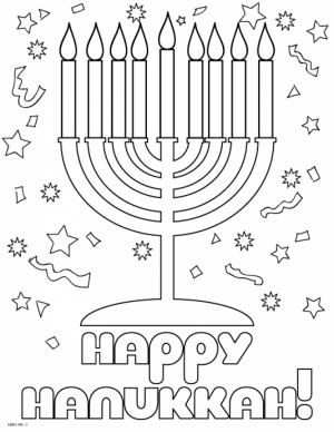 Hanukkah Coloring Pages Free to Print   JU7zm
