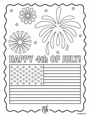 Happy 4th of July Coloring Pages   yxc3a