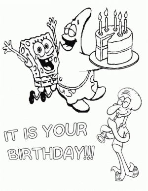 Happy Birthday Cake and Party Coloring Pages   41056