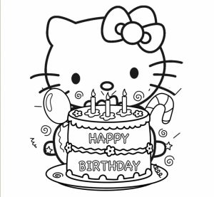 Happy Birthday Cake and Party Coloring Pages   41840