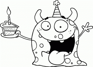 Happy Birthday Coloring Pages for Kids   50981