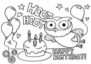 Happy Birthday Coloring Pages for Kids   61803