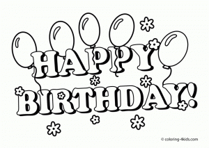 Happy Birthday Coloring Pages for Kids   80315