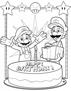 Happy Birthday Coloring Pages Free Printable   10371