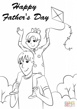 Happy Father’s Day Coloring Pages to Print   wa784