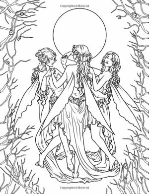 Hard Elf Coloring Pages for Adults   88630