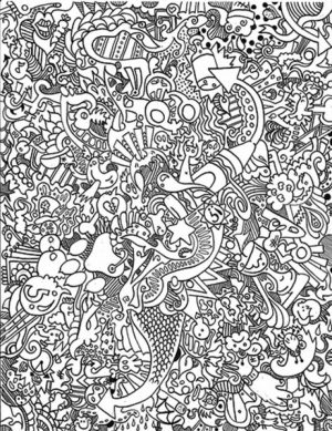Hard Trippy Coloring Pages Free for Adults   Z7CV7