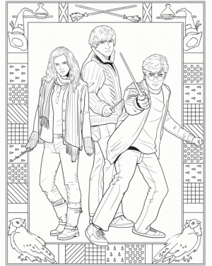 Harry Potter Coloring Pages Free to Print   67448