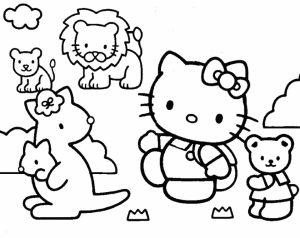 Hello Kitty Coloring Pages for Girl   way3m