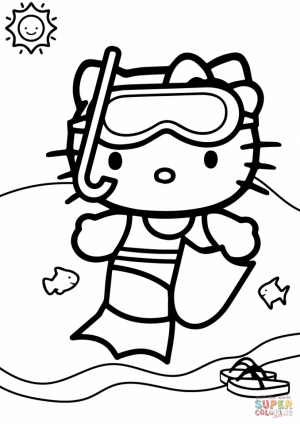 Hello Kitty Coloring Pages Free to Print   73nf7