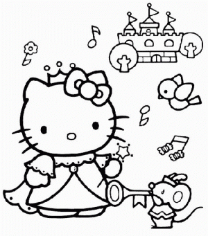 Hello Kitty Coloring Pages Free to Print   wt3b6