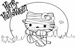hello kitty coloring pages halloween   71b0l