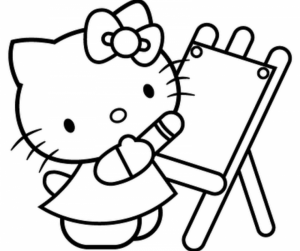 Hello Kitty Coloring Pages Printable   83nc7