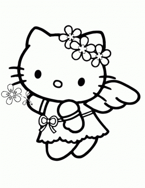 Hello Kitty Coloring Pages Printable   y3mc9