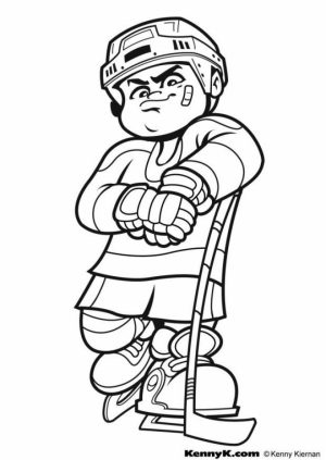 Hockey Coloring Pages Free Printable   51582