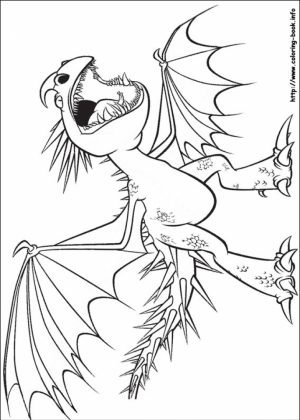 How to Train Your Dragon Coloring Pages Free   37v71
