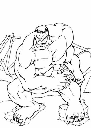 Hulk Coloring Pages Kids Printable   44612