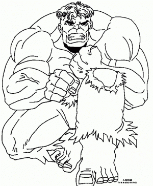 Hulk Coloring Pages Marvel Avengers   27588