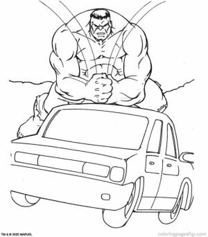 Hulk Coloring Pages Marvel Avengers   59182